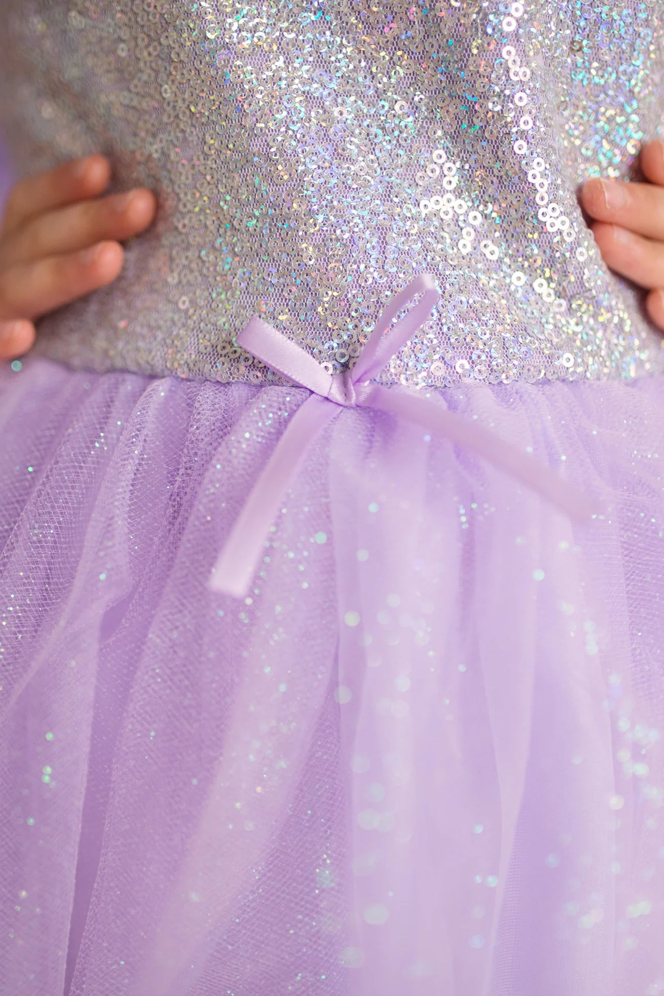 Abito con Paillettes Lilla