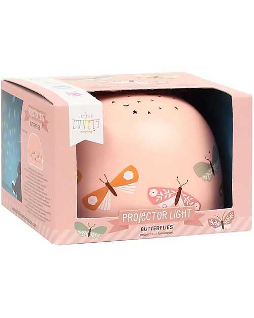 Proiettore Notturno Con Farfalline Rosa