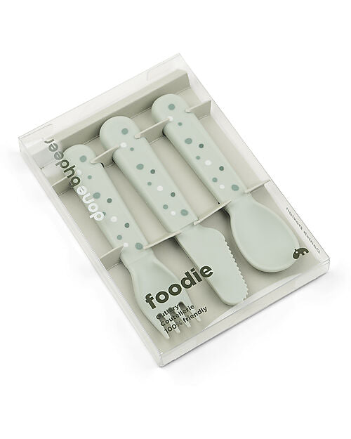 Set Posate Foodie - Happy Dots Verde