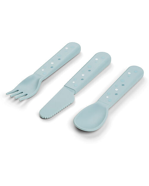 Set Posate Foodie - Happy Dots Blu