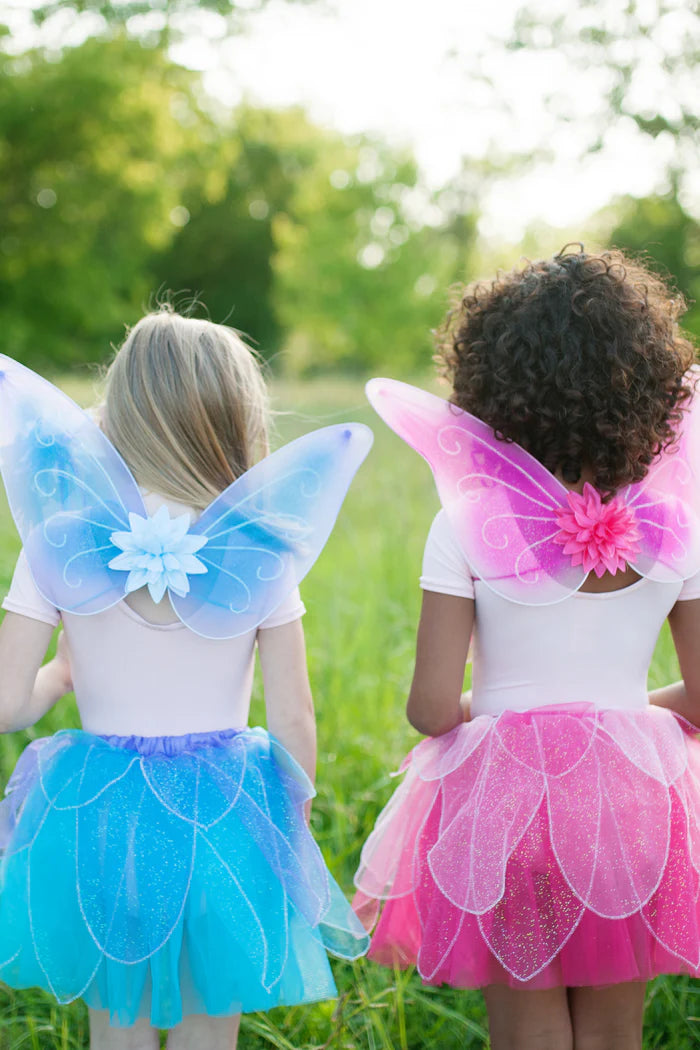Set Tutu e Ali Petali di Rosa