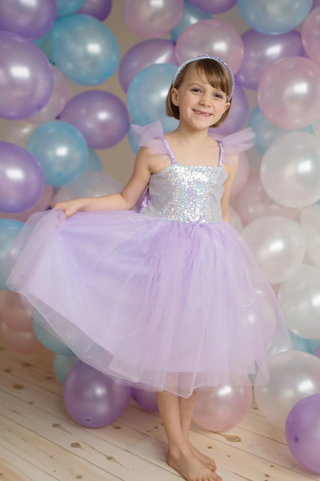 Abito con Paillettes Lilla