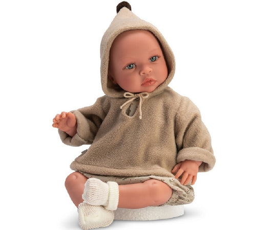 Bambola Leo 46cm Completo Marrone