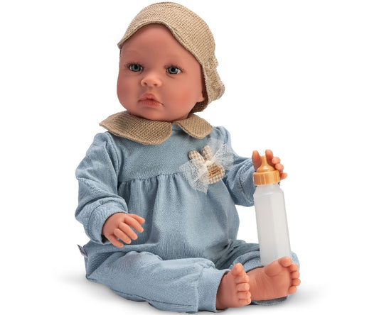 Bambola Leo 46cm Pigiama Azzurro