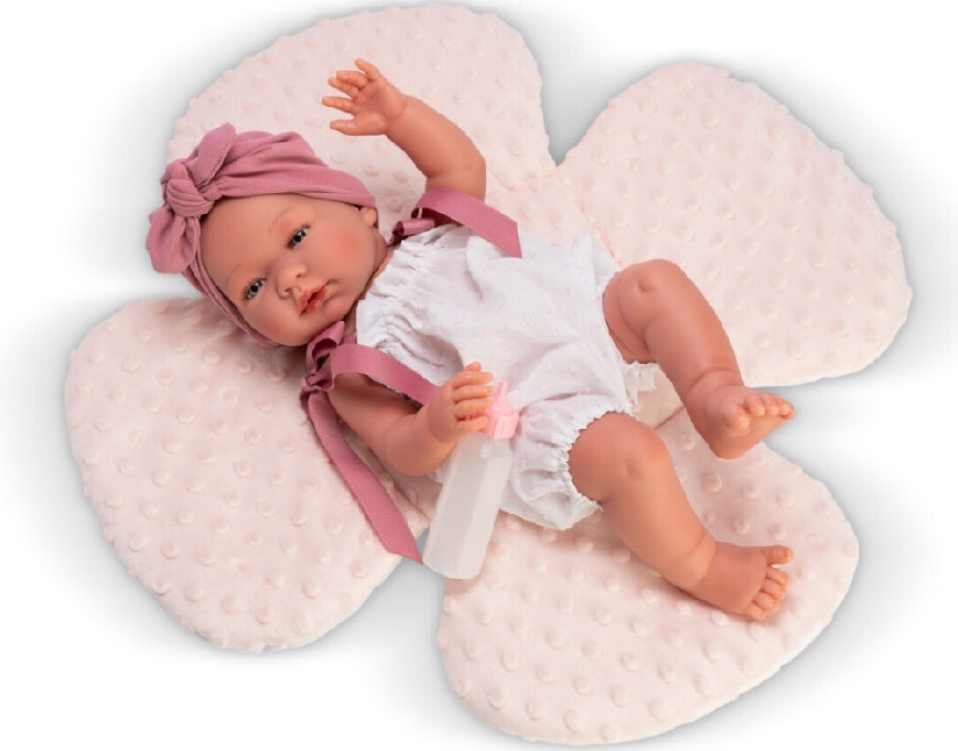 Bambola Maria con Vestito Rosa e Tappettino