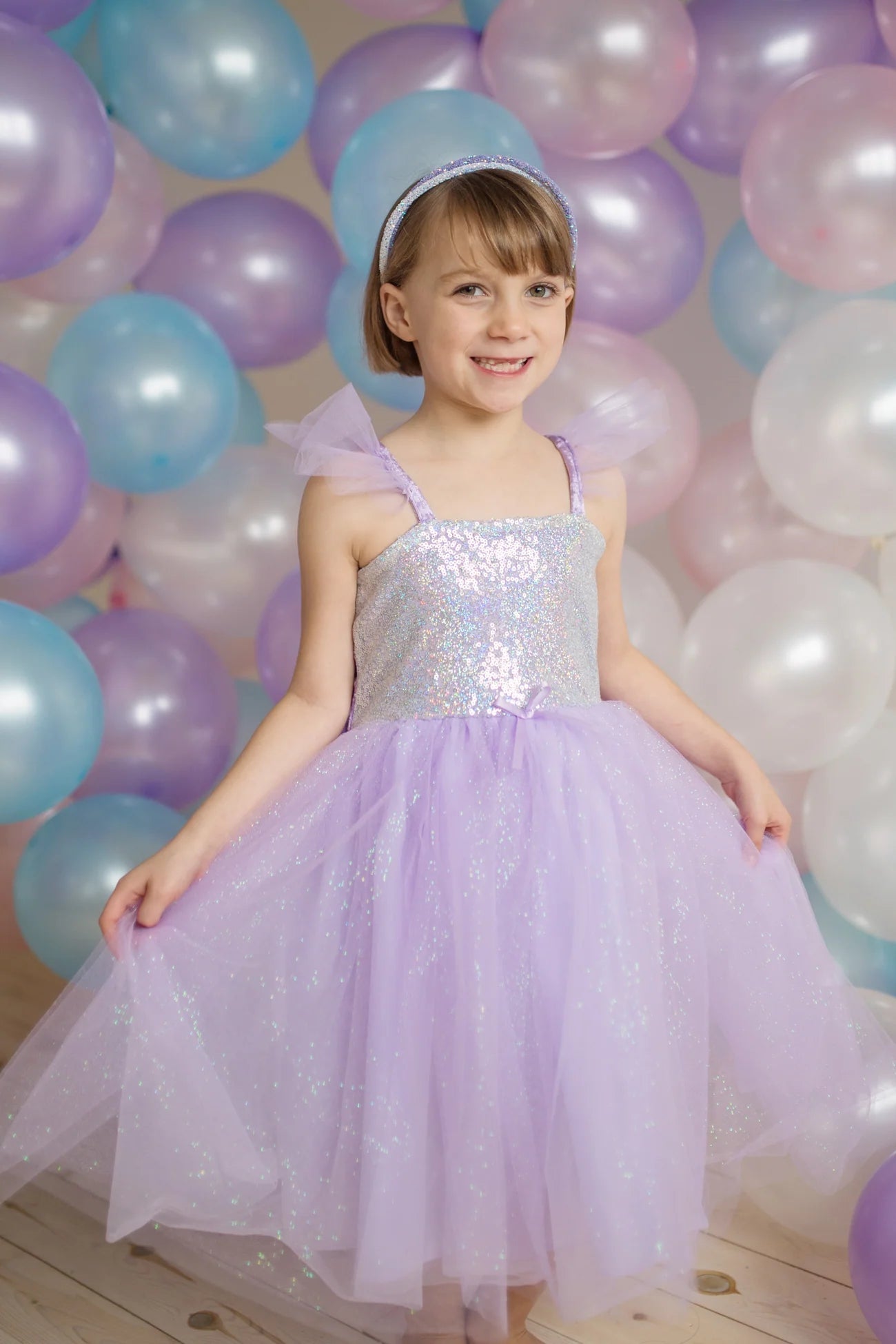 Abito con Paillettes Lilla