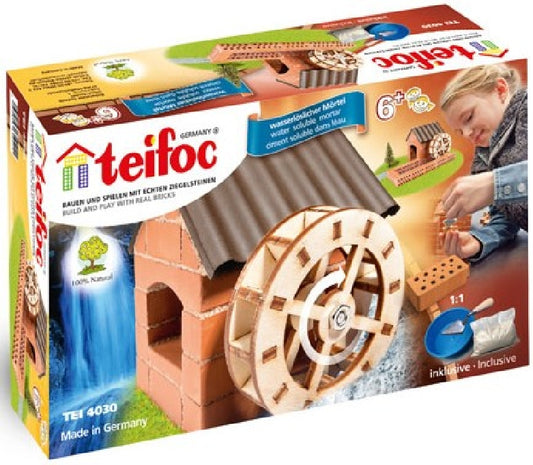 Mulino ad Acqua da costruire con 60 Mattoncini