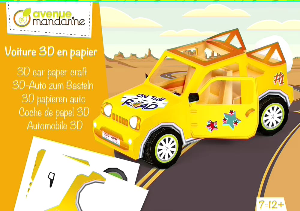 Automobile 3D in Cartone