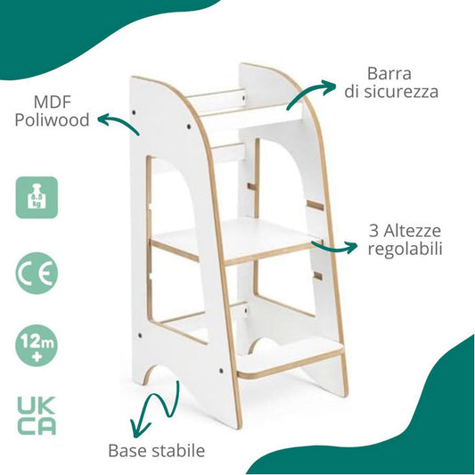 Torre Montessori Bianca Basic