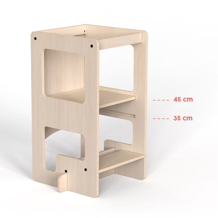 Torre Montessori 3 in 1 - con lavagna
