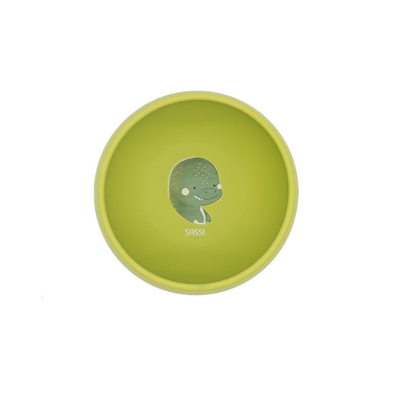 Ciotola con Ventosa in Silicone Dinosauro Cracky