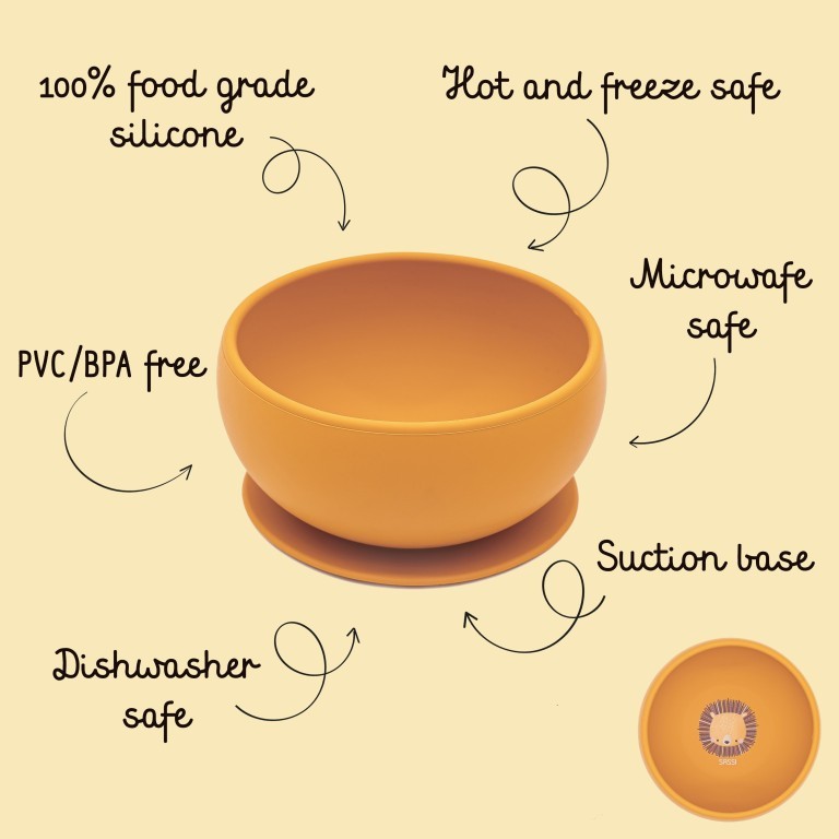 Ciotola in Silicone con Ventosa