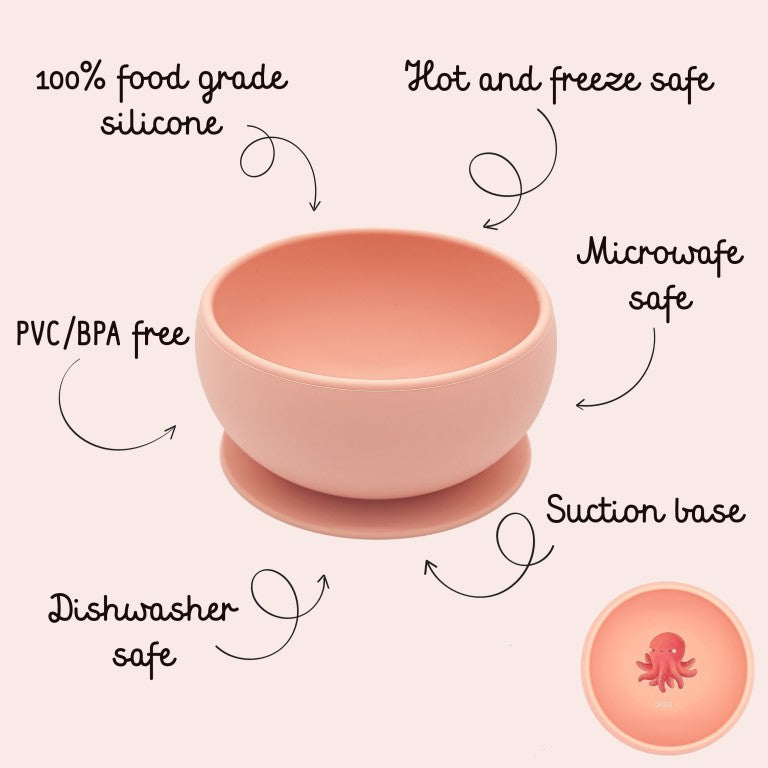 Ciotola in Silicone con Ventosa Polpo Slurpy