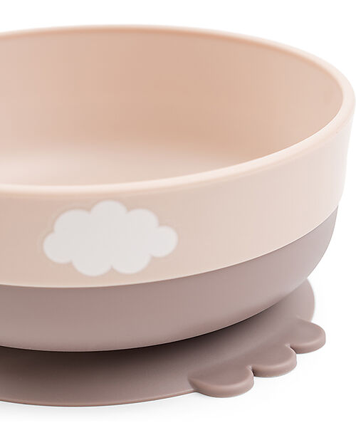 Set Pappa Foodie - Ciotola Tazza e Cucchiaio - Happy Clouds Rosa Cipria