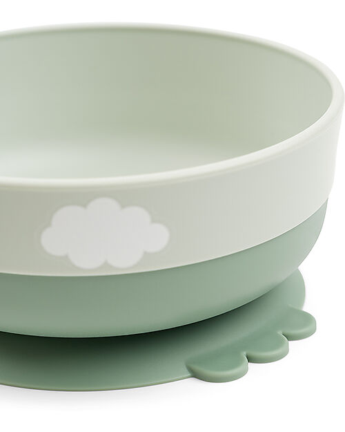 Set Pappa Foodie - Ciotola Tazza e Cucchiaio - Happy Clouds Verde