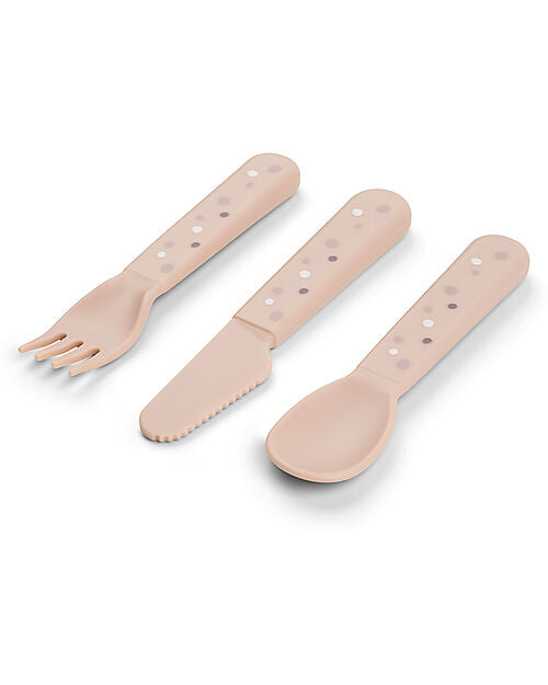 Set Posate Foodie - Happy Dots Cipria