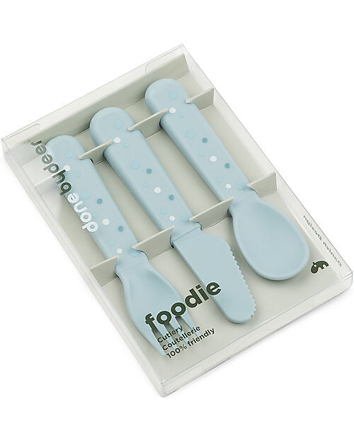 Set Posate Foodie - Happy Dots Blu