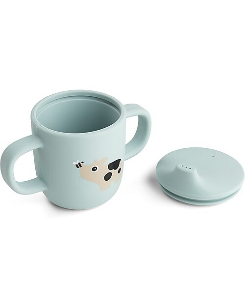 Tazza con Beccuccio 120 ml - Tiny Farm - Blu
