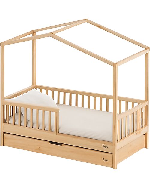 Letto Estraibile Montessori &amp; Cassetto Contenitore 2-in-1 Evi