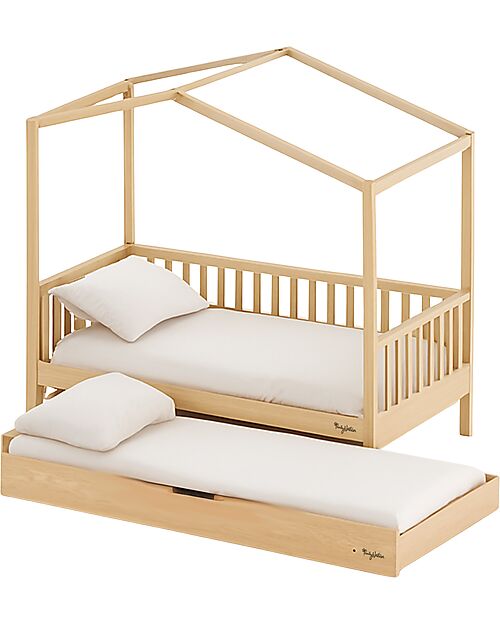 Letto Estraibile Montessori &amp; Cassetto Contenitore 2-in-1 Evi