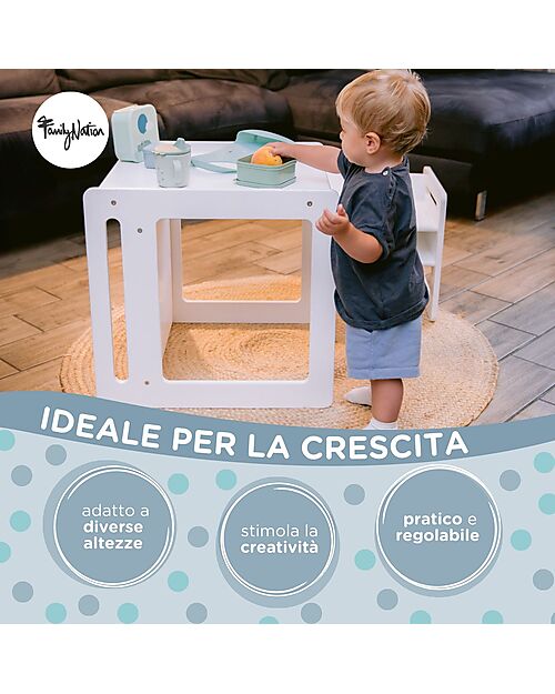 Set Evolutivo Tavolo + Sedia Montessori