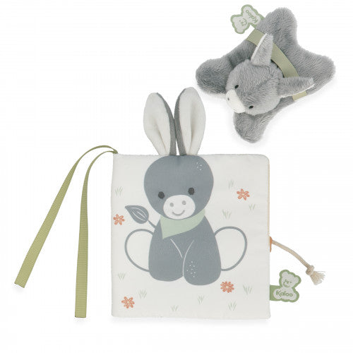 Libro Tattile con Peluche a Forma di Asinello