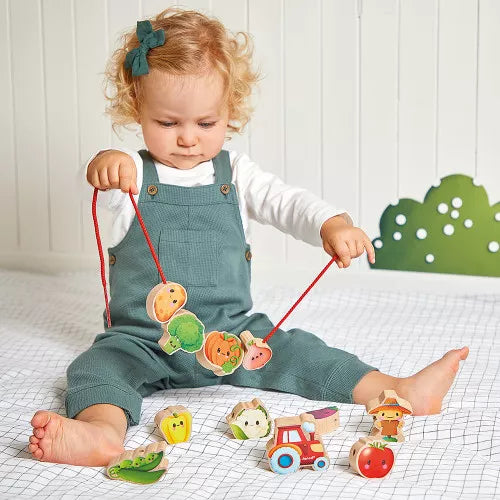 Perline da Infilare in Legno - Ortaggi