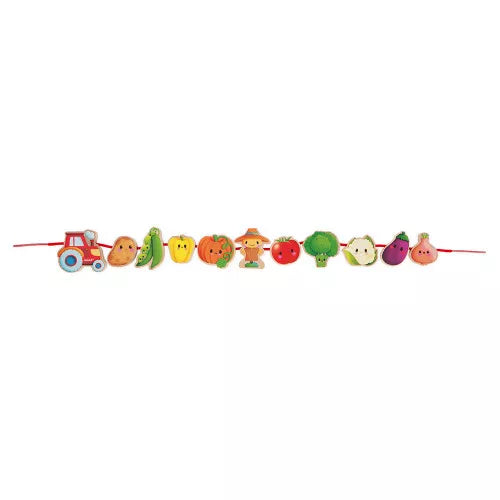 Perline da Infilare in Legno - Ortaggi