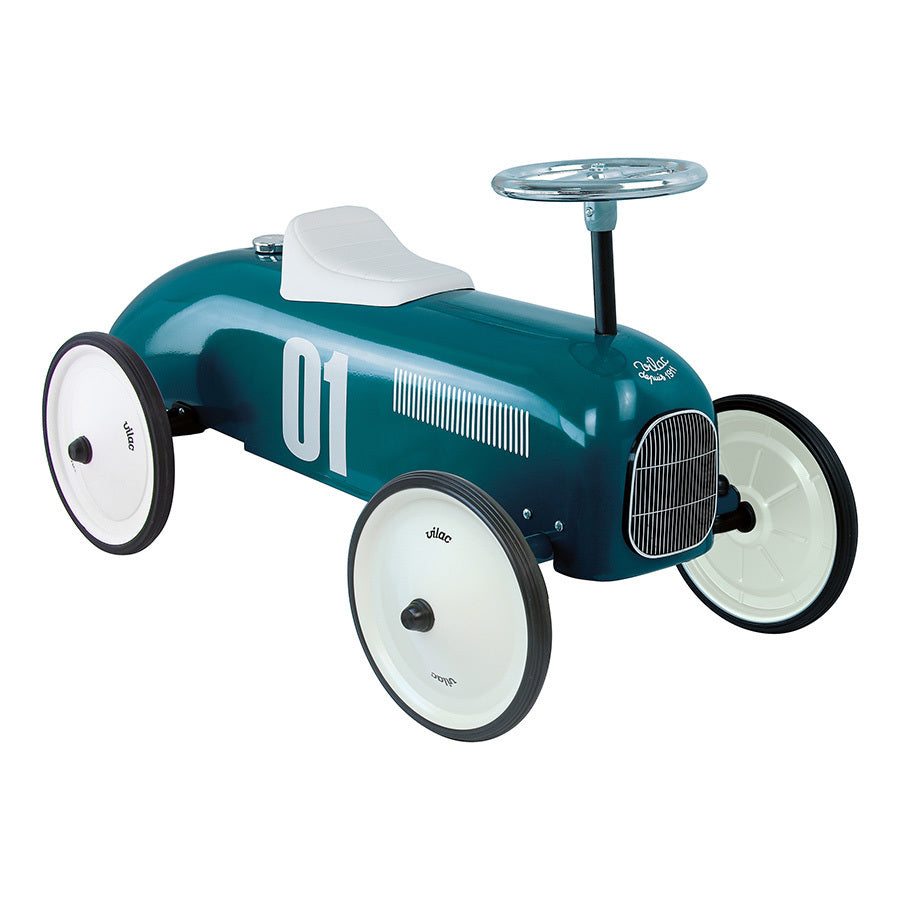 Macchina Vintage Cavalcabile Blu Petrolio