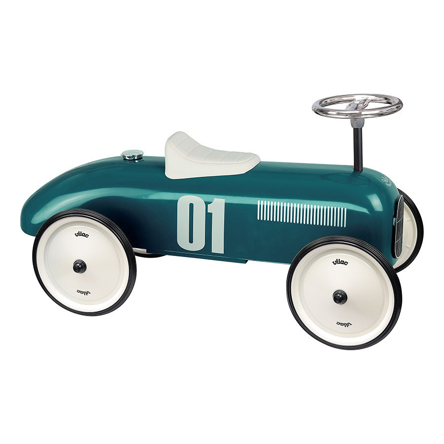 Macchina Vintage Cavalcabile Blu Petrolio